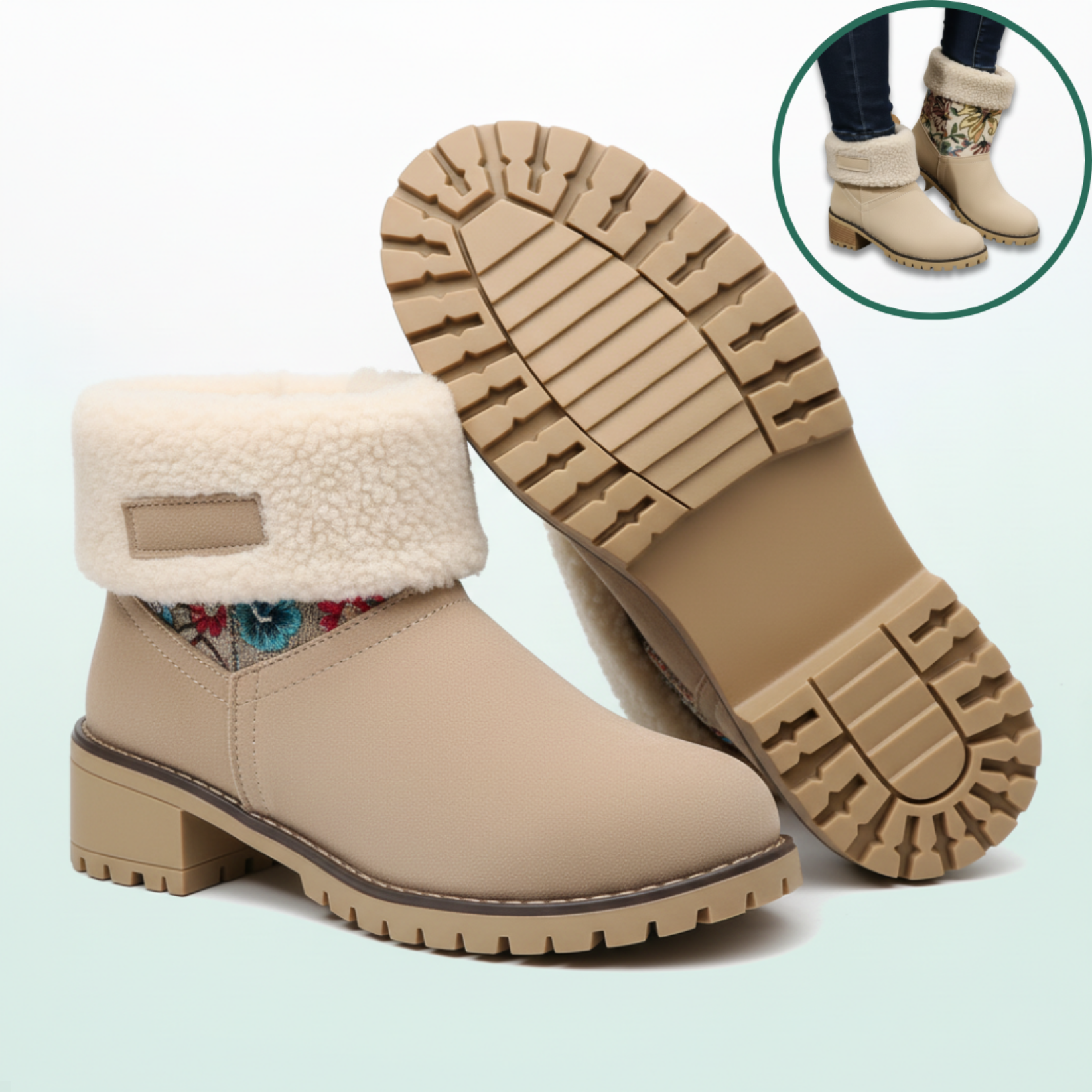 Almira – Warme Winter-Stiefeletten mit Absatz