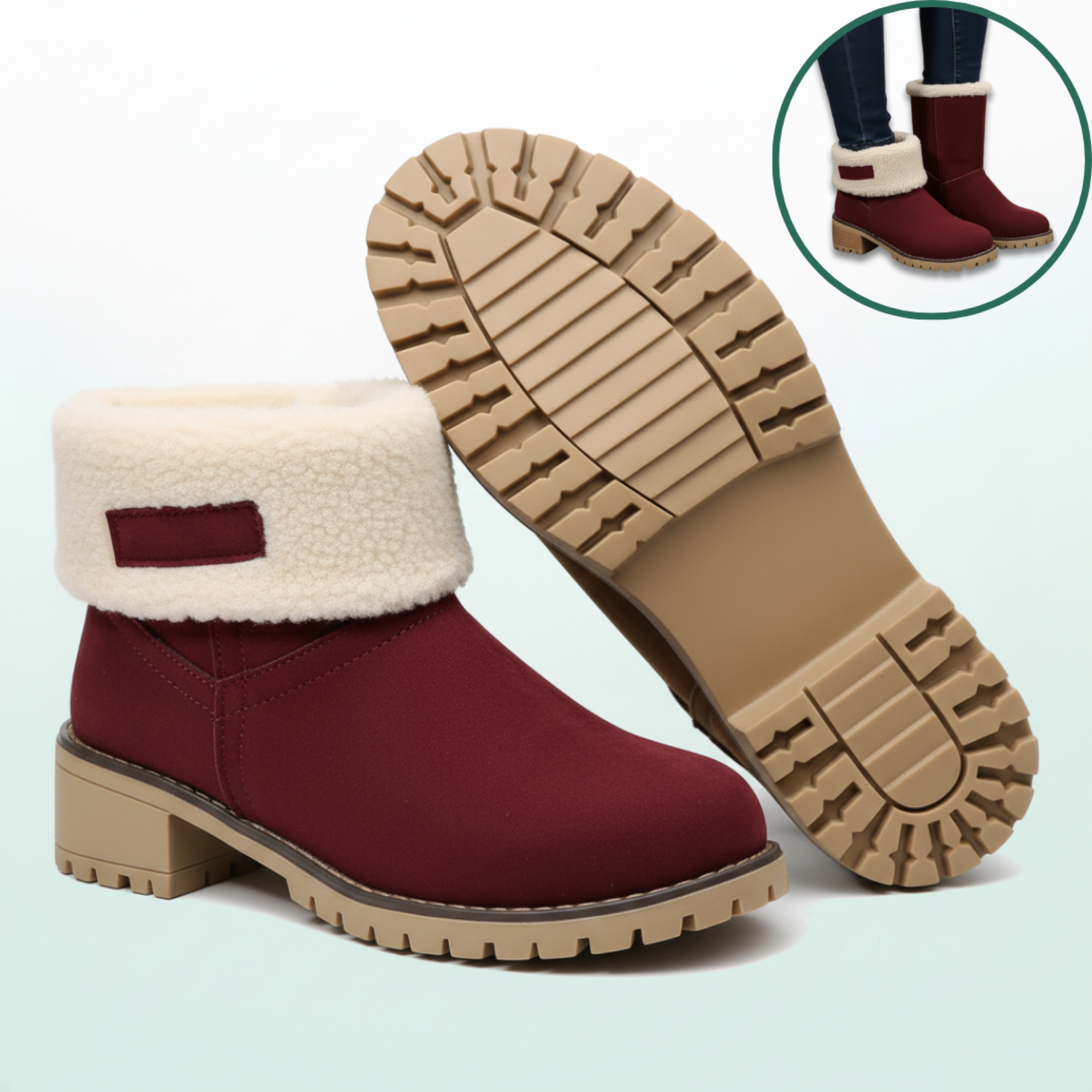 Almira – Warme Winter-Stiefeletten mit Absatz