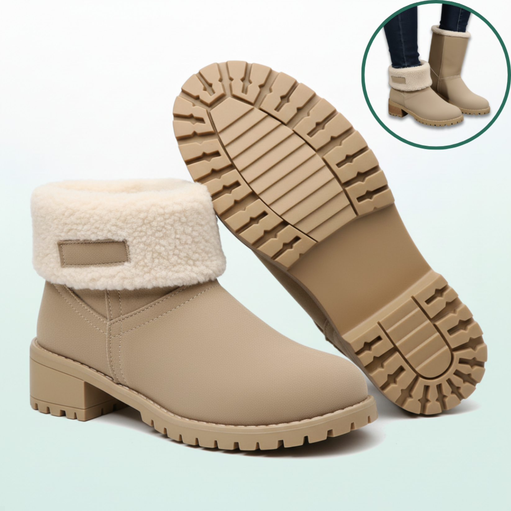 Almira – Warme Winter-Stiefeletten mit Absatz